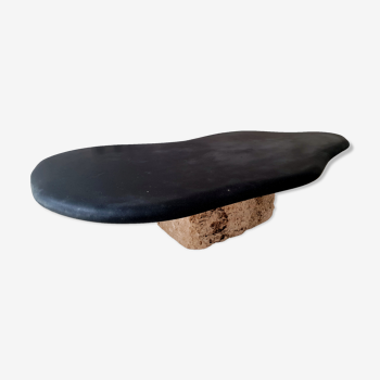 Black basalt coffee table
