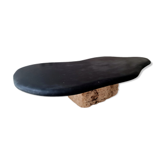 Black basalt coffee table