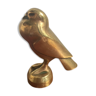 Brass paperweight press falcon design