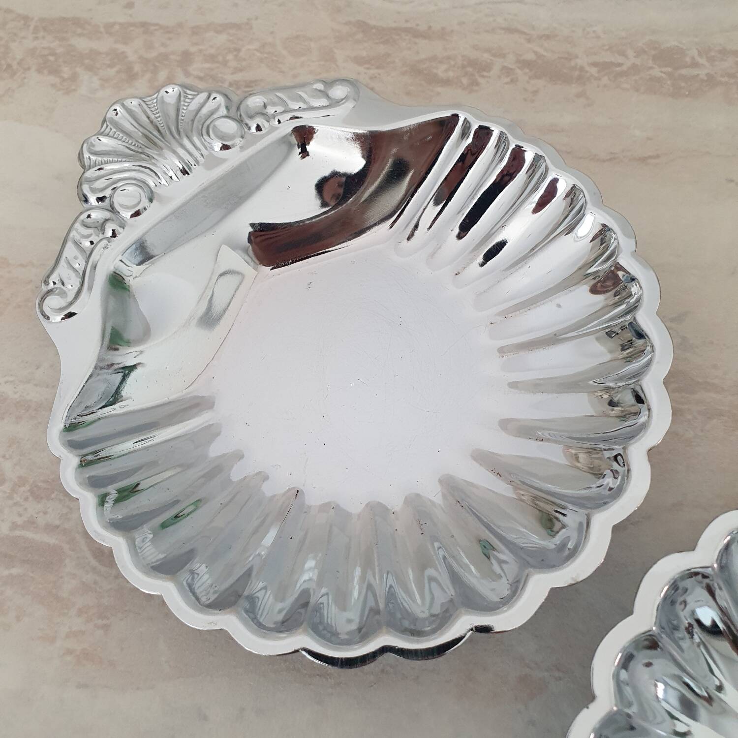 Coupelles / Vide poche Coquille Saint Jacques en inox
