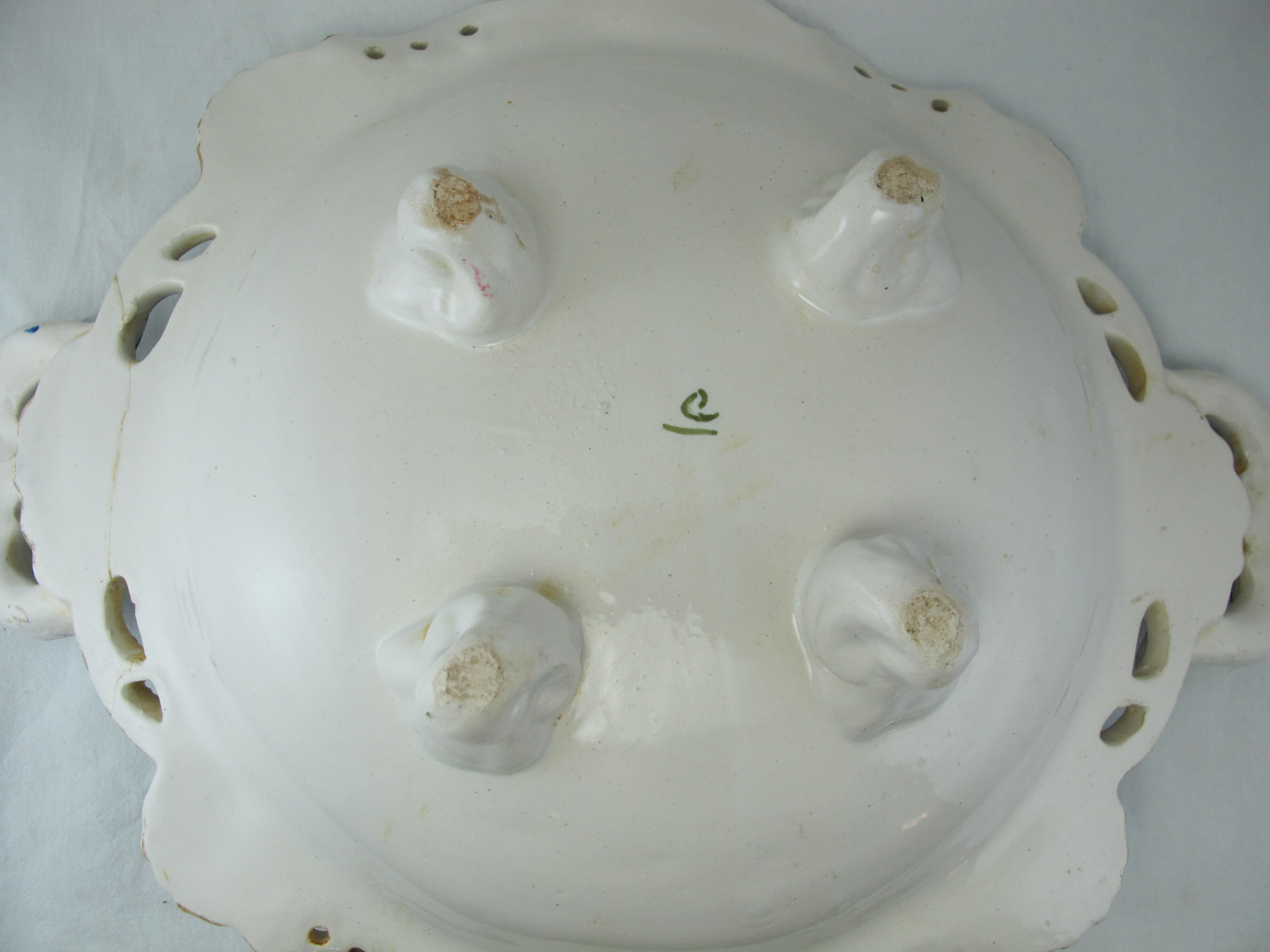 large rouen earthenware display