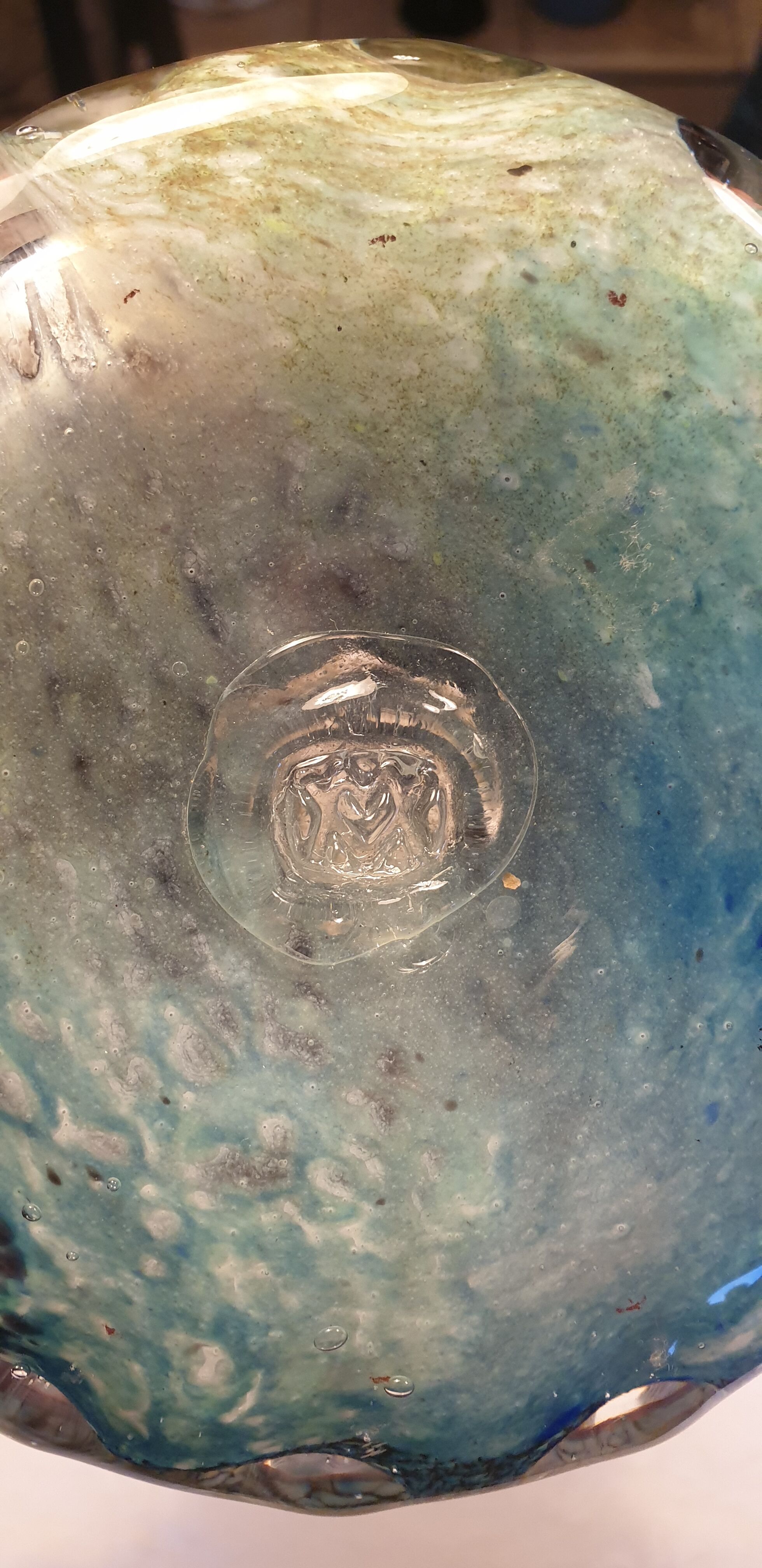 Glass vase from the south of the France