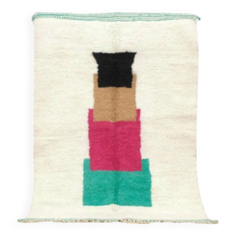 Traditional handmade Beni Ouarain rug