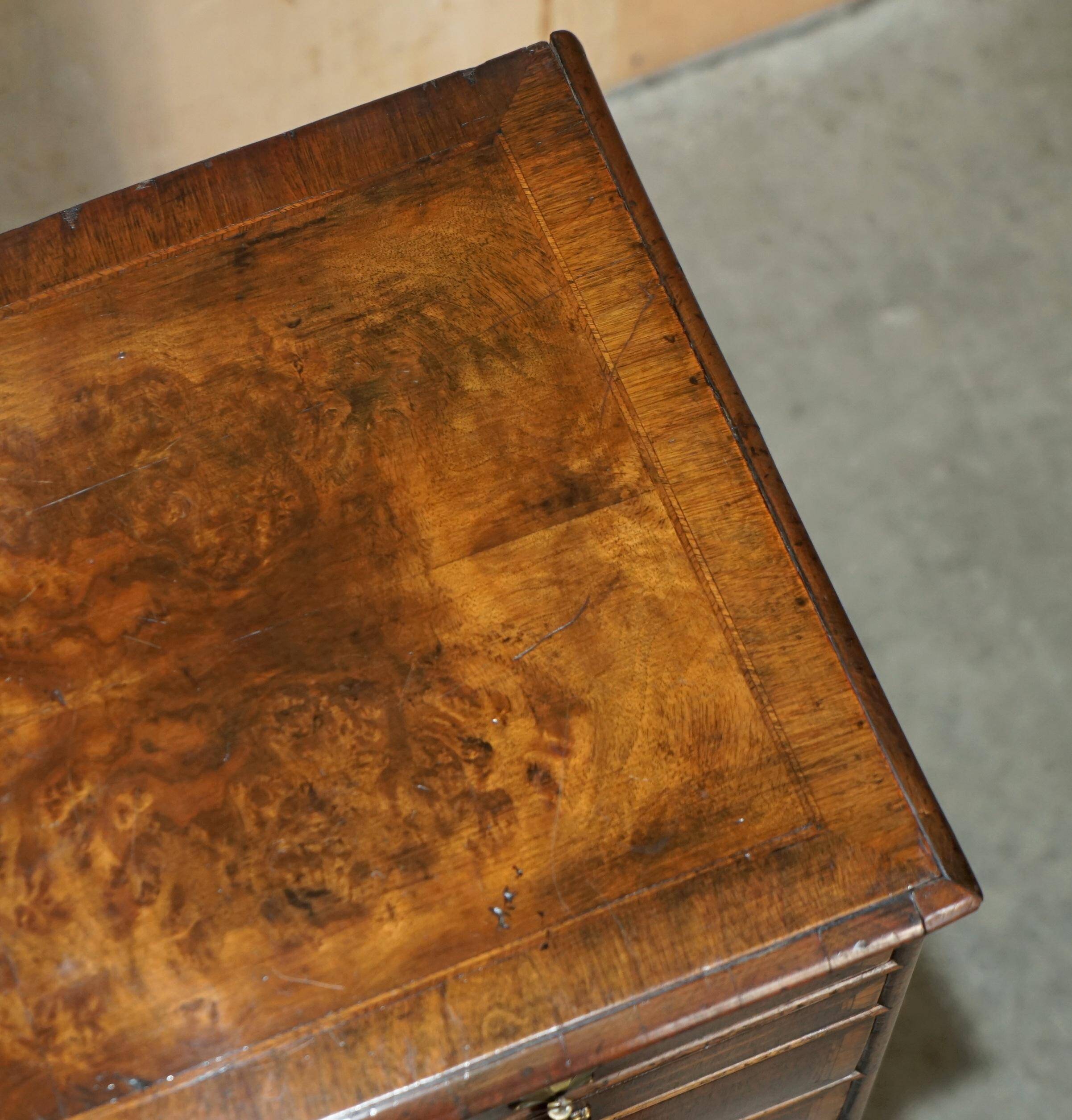 Burr Walnut Commode George III circa 1760