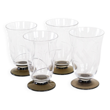 Set of four glasses, Danish design, 1970s, manufactured in Denmark