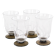 Set of four glasses, Danish design, 1970s, manufactured in Denmark