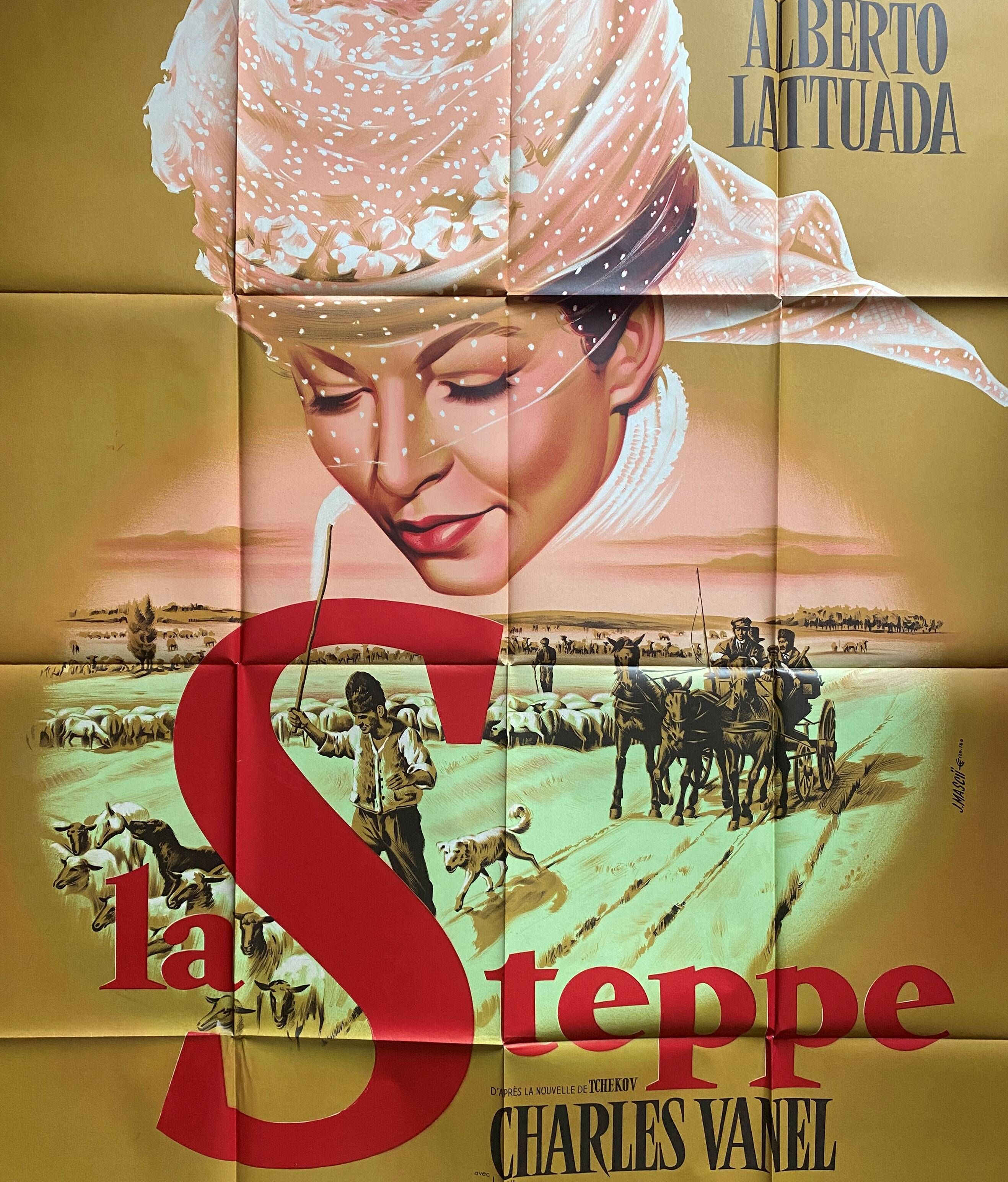 Original cinema poster "La Steppe" Marina Vlady 120x160cm 1962