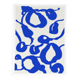 Abstract blue composition giclee print
