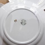 Set of 4 St Amand porcelain dessert plates, 191105