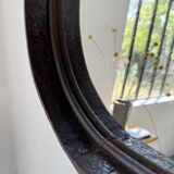 Brutalist mirror with metal chain from the 50s