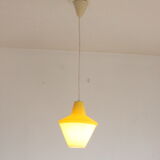 Early plastics cellulose pendant lamp by Atelier de recherche plastique and Rotaflex 1950s.