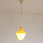 Early plastics cellulose pendant lamp by Atelier de recherche plastique and Rotaflex 1950s.