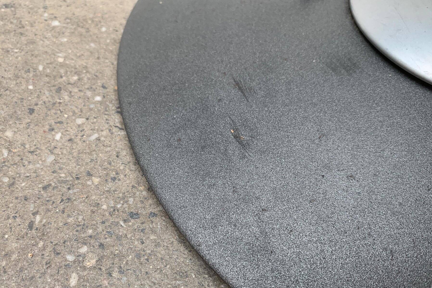 Vintage postmodern floor lamp in Italian glass by Lucente.