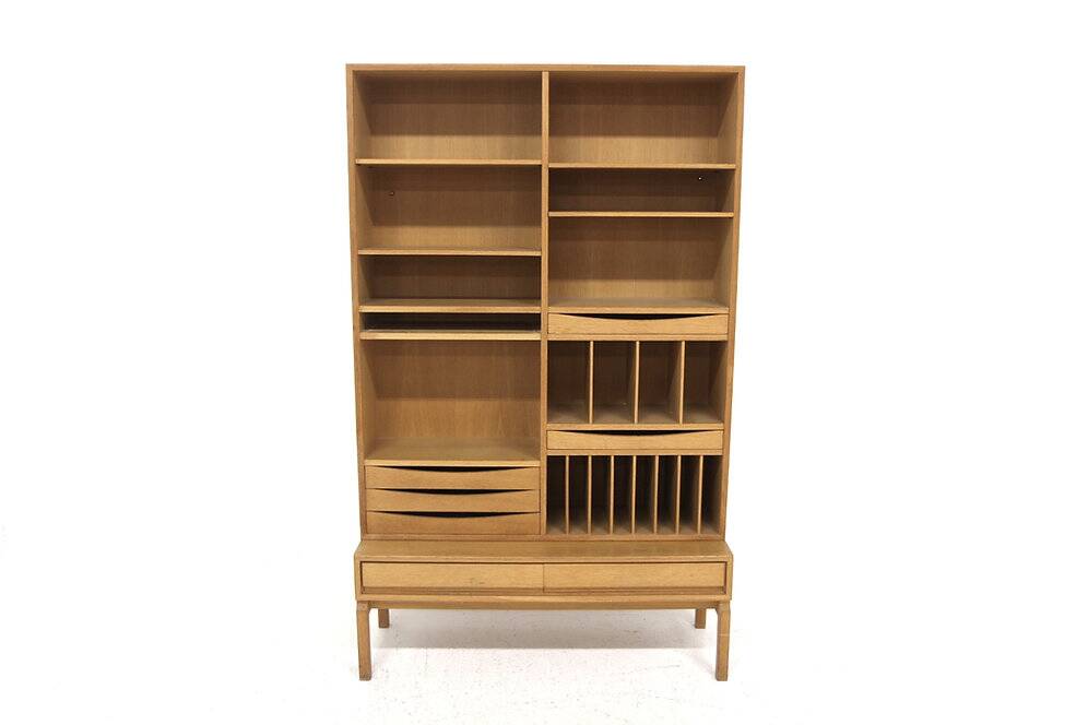 Scandinavian oak bookcase "MTP", Marian Grabinski, IKEA, Sweden, 1960