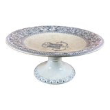 Stand cup compotier iron earth Minton monogram M