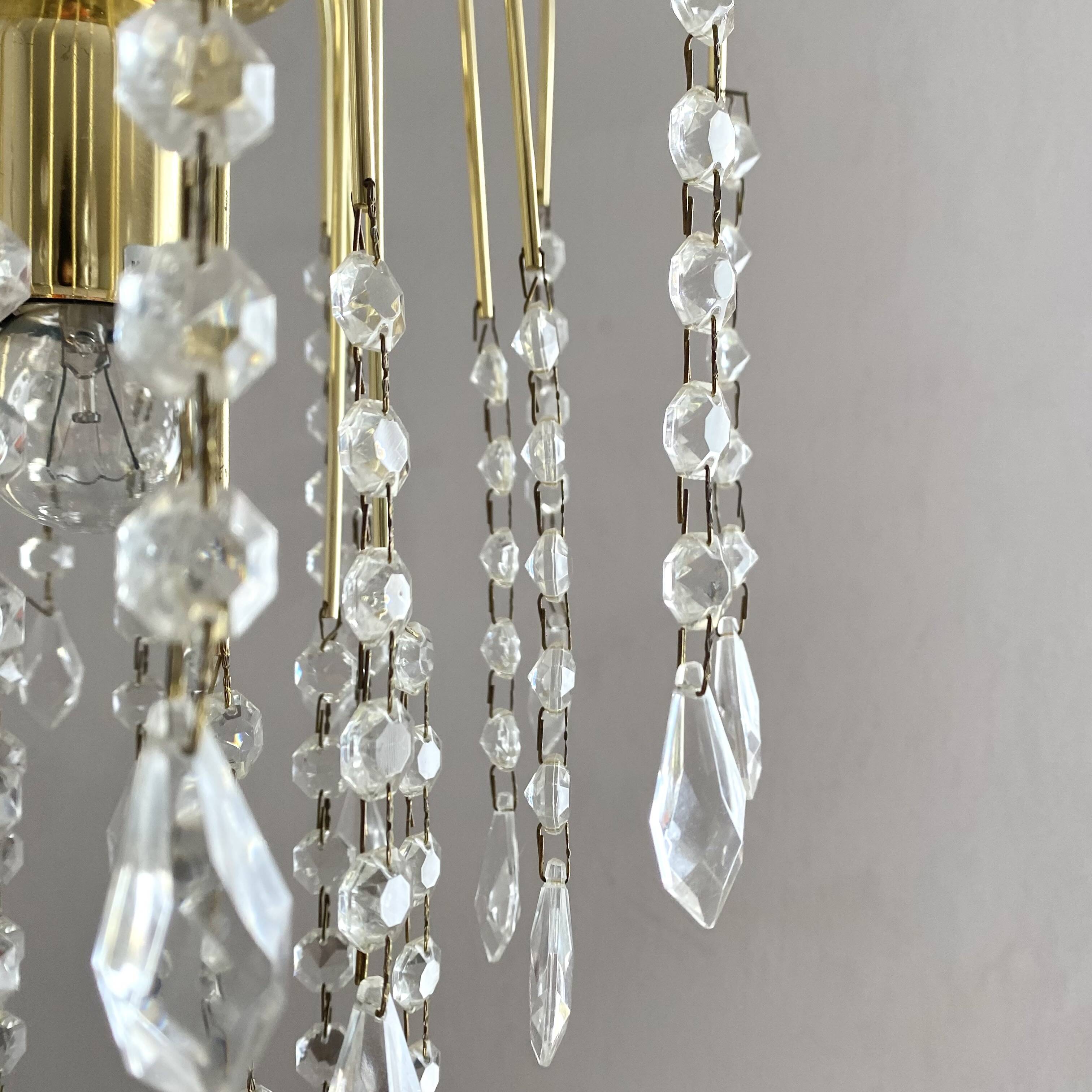 Lustre vintage italien pampilles