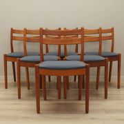 Set of six teak chairs, Danish design, 1970s, designer: Poul M. Volther