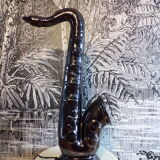 Ceramic sax lamp 1980