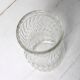 Vintage Rare Clear Hand Pressed Glass Flower Vase / Fidenza / Italy / 1970s