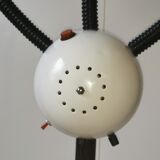 Space age lamp with 4 articulated spots, eyeball, sci-fi, 1970.