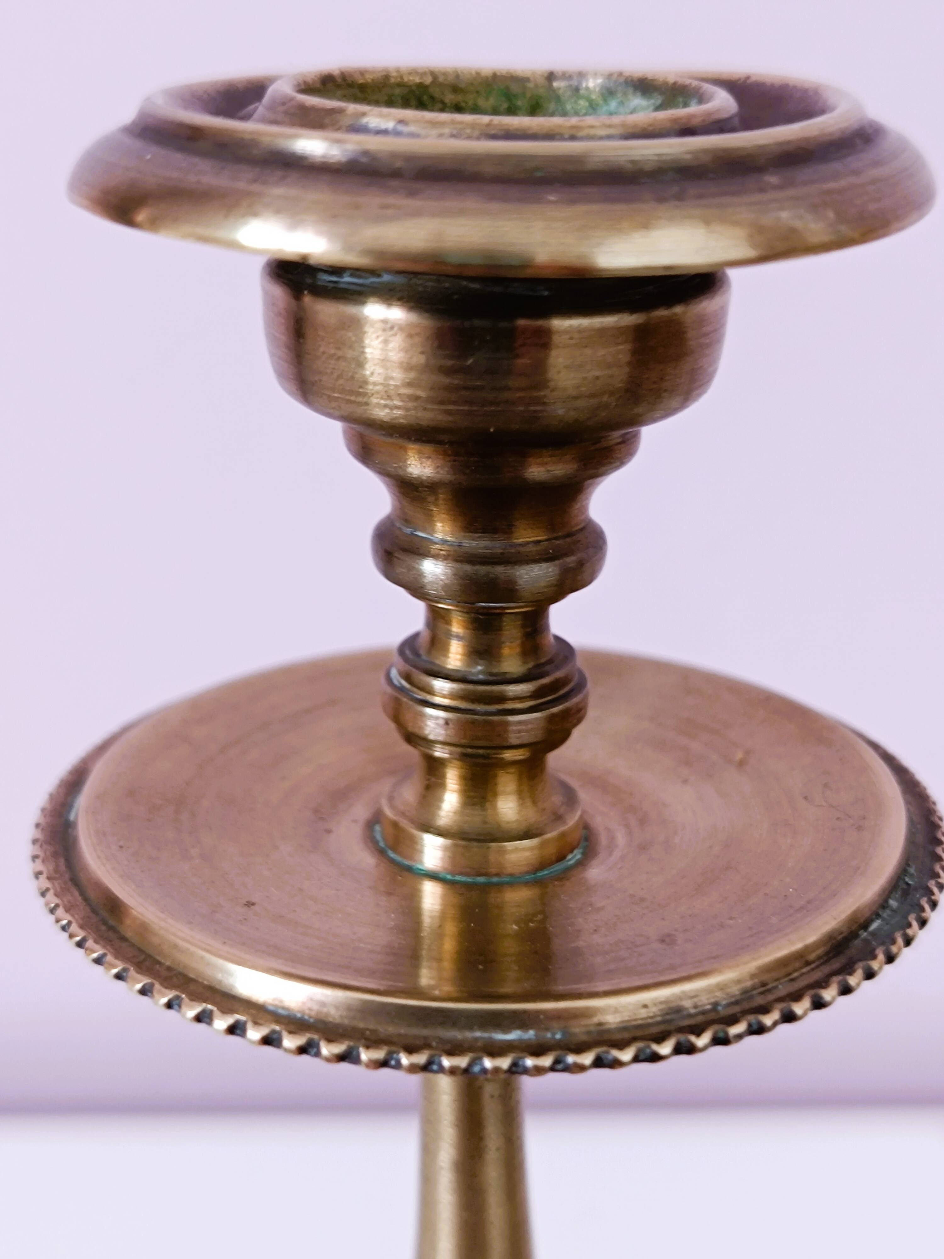 Pair of Empire style candlesticks