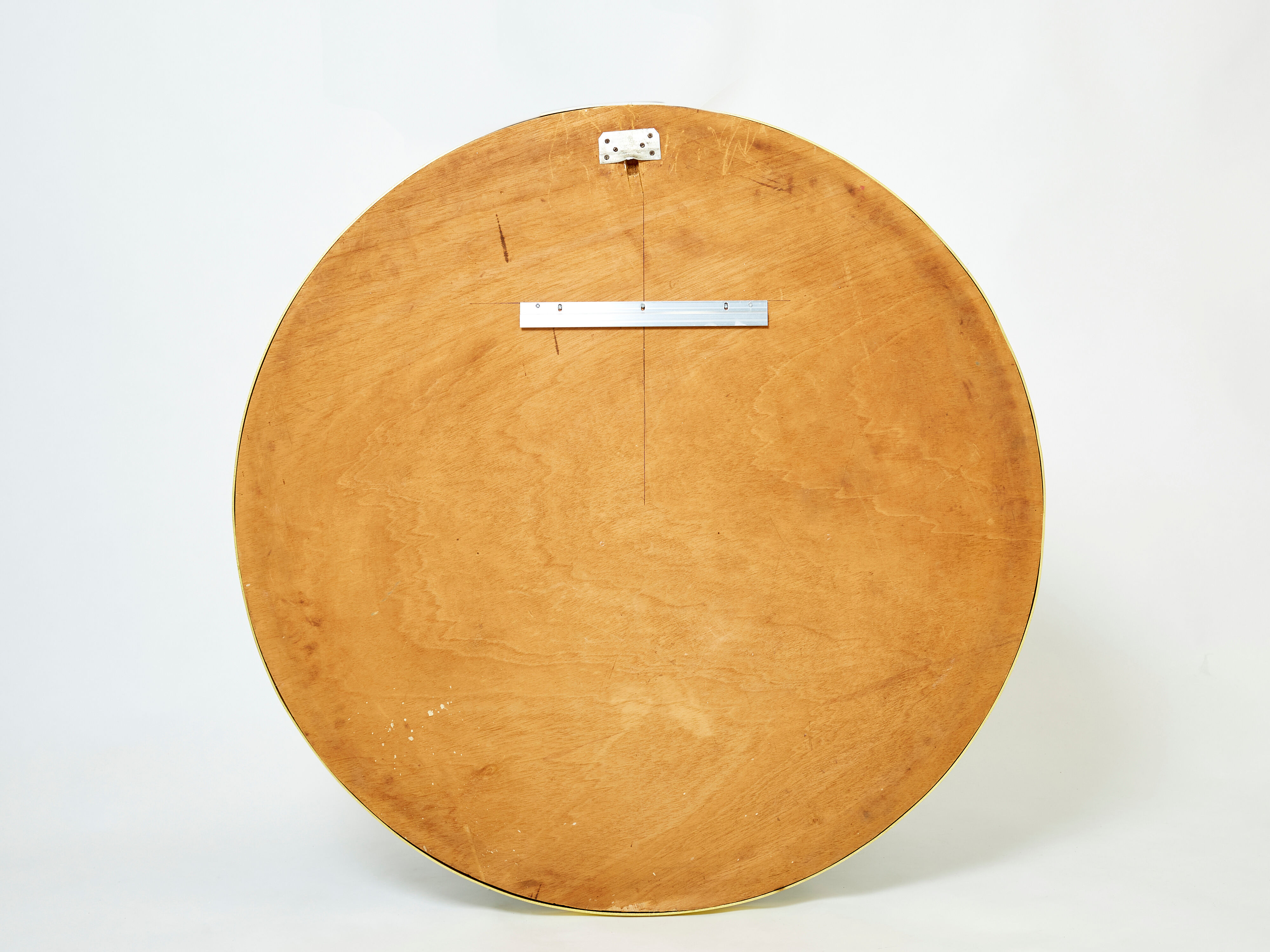 Cristal Arte Italian brass gilded crystal mirror 1960s