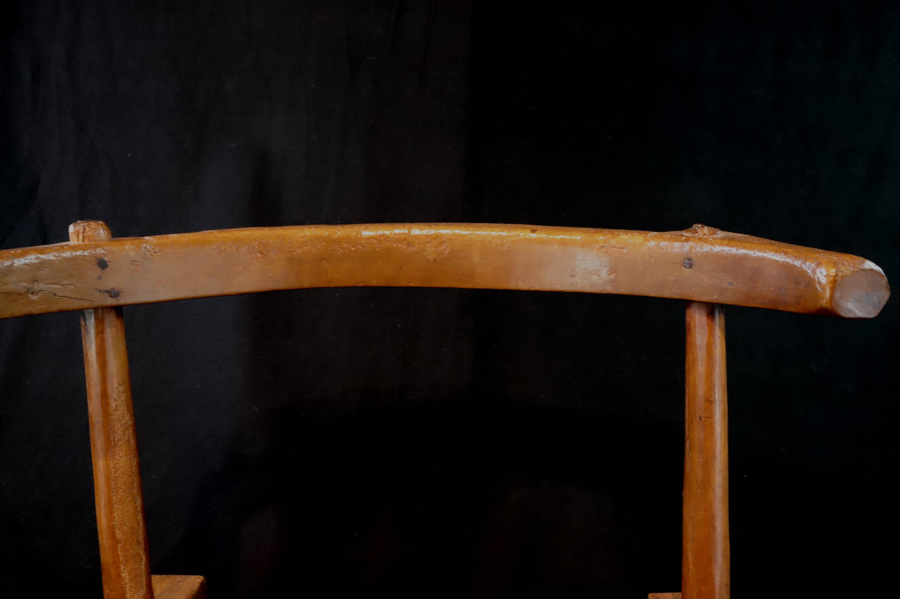 Old and authentic baoulé baule akan chair - ivory coast