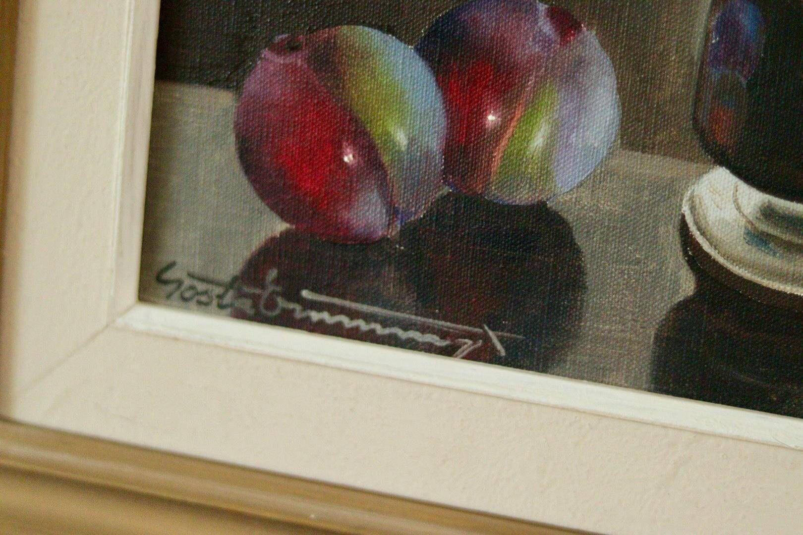 Still Life with Prunes and Jug by Gösta Emming