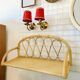 Rattan wall shelf
