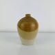 Stoneware vase with organic colours