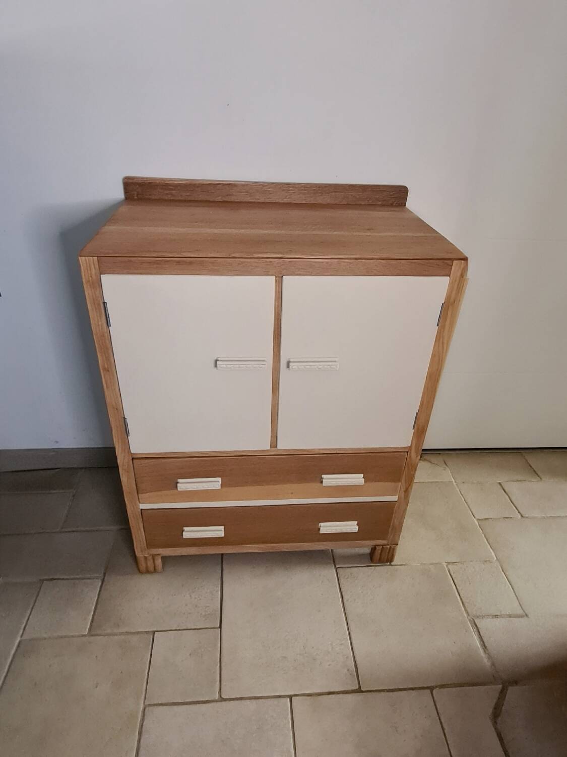 Old boarding school chest of drawers