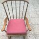 Powder pink baumann rocking chair