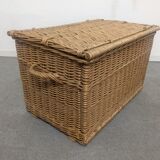 Trunk or XXL wicker chest of the 50s / 60s