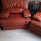 Buffalo leather armchairs