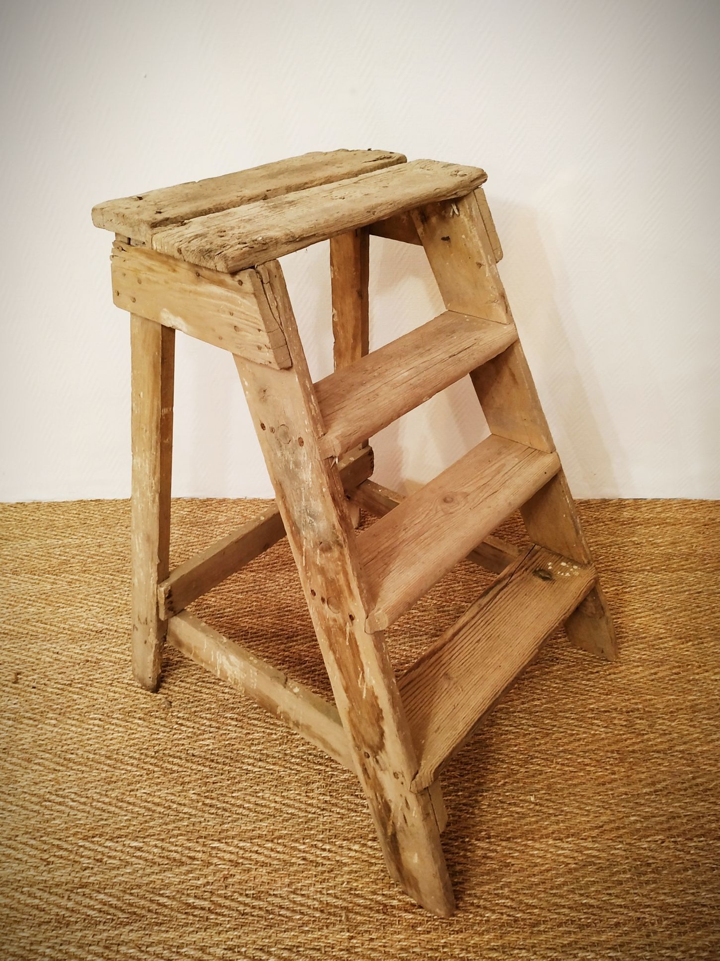 Old wooden stepladder