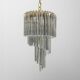 Cascade chandelier glass paolo venini 80s vintage modern