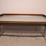 'Action office desk'  in walnut  designed by George Nelson  for Herman Miller - US - 1960's