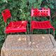Omstak chair by Rodney Kinsman, vintage red metal.
