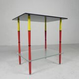 Arlecchino table with 2 glass plates, 1950s