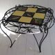 Ceramic coffee table with fish decoration, 1970s