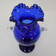 Art Czech Glass Vase, by Glasswork Novy Bor, 1950's.