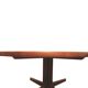 Danish solid teak round coffee table, 1970s
