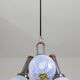 Chandelier en verre de Murano turquoise bleu à 3 lumières de style italien des années 50 par Mazzega
