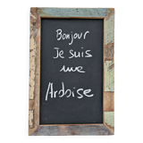Slate - polychrome wooden blackboard