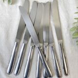 8 vintage stainless steel knives made in France