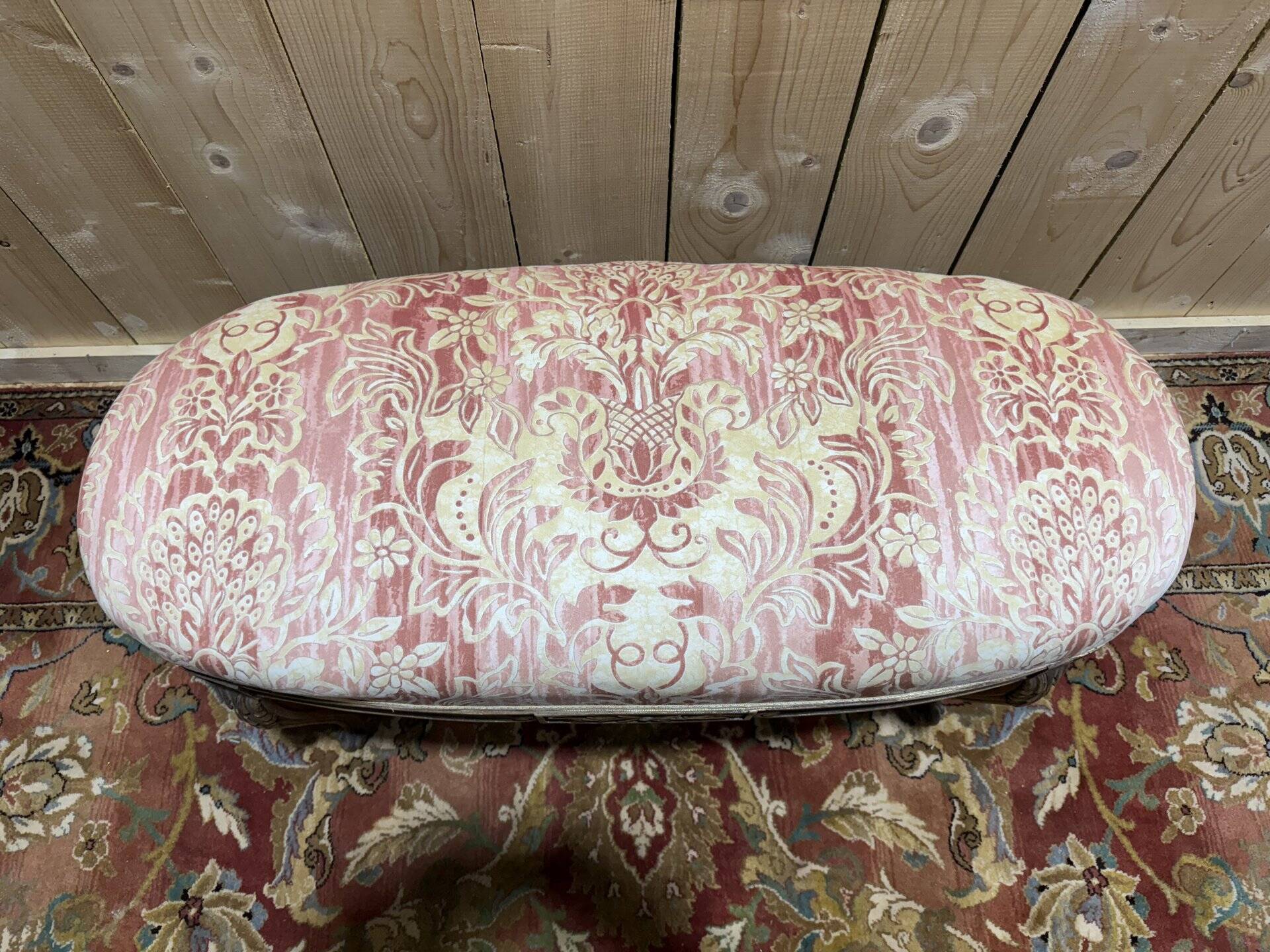 Louis XV style oval piano bench