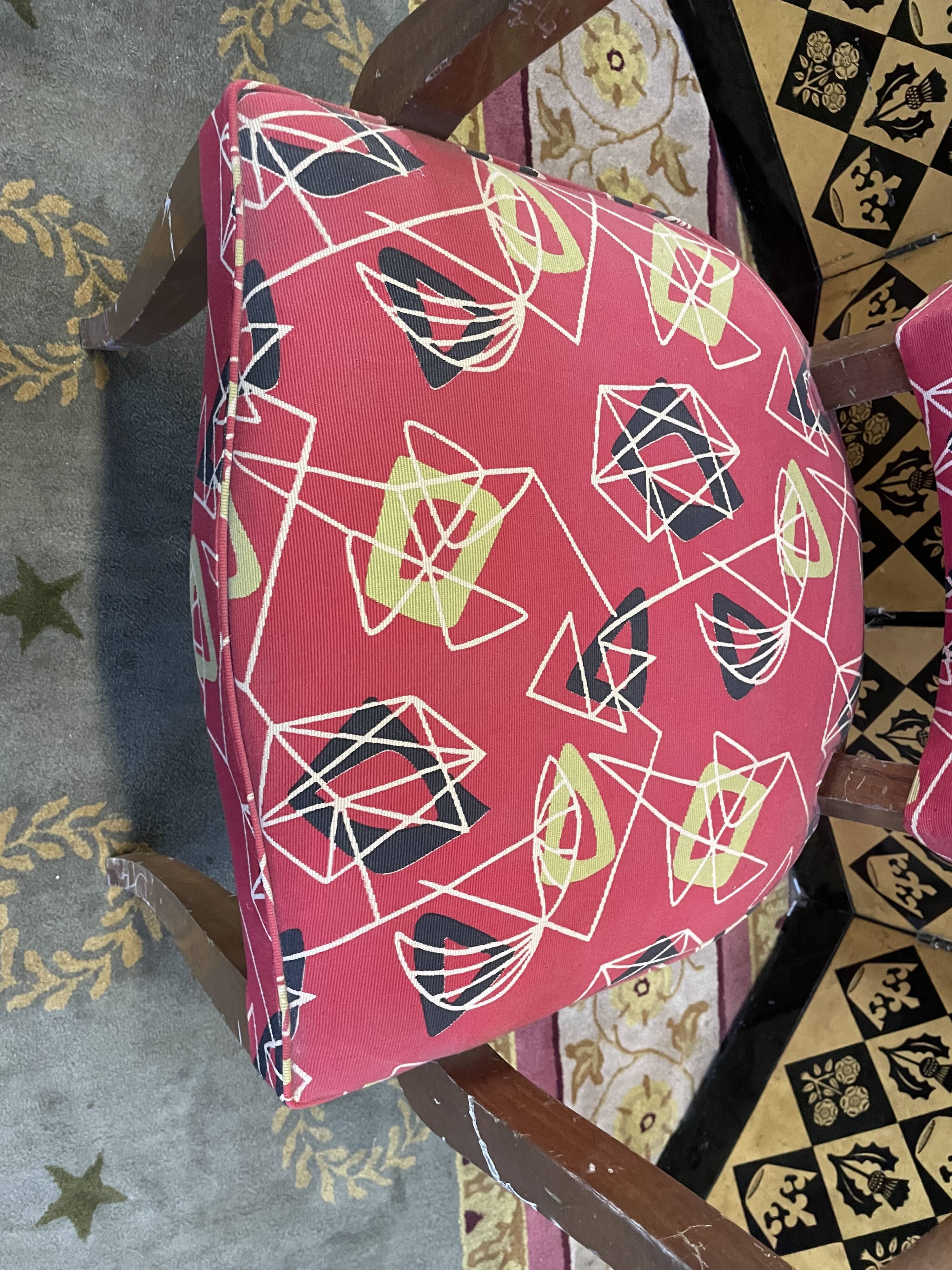 Suite of 4 armchairs bridges Art Deco style