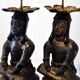 Pair of Mexican Pre-Columbian Style Bronze Candlesticks, 20th Century