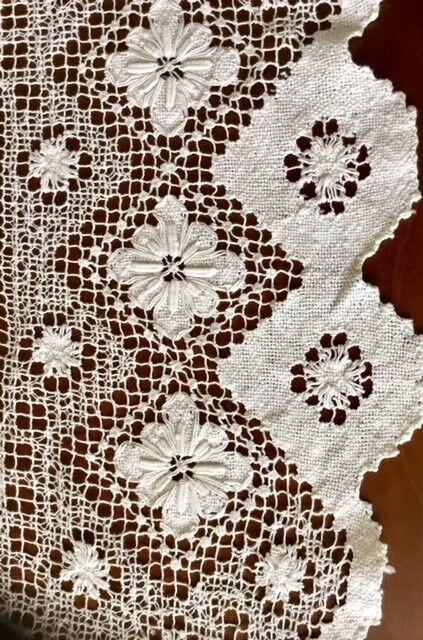 60/70 Italy fashion table made hand woven embroidered