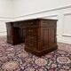 Classic English Desk Green Leather Inlay